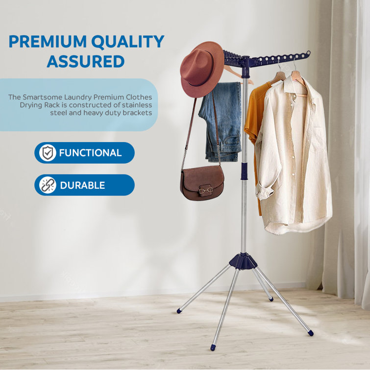 Standing best sale laundry rack